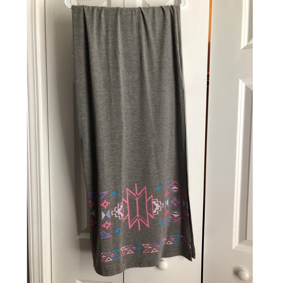 Grey maxi skirt size L BNWOT never worn $16 - Picture 1 of 1